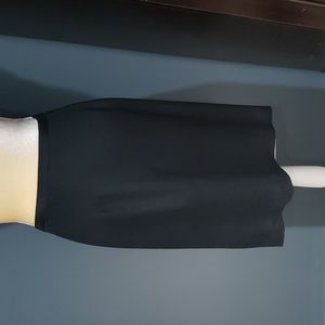 Moda Seta Woman Sandra King Black Silk Pencil Mini Skirt Size 1X